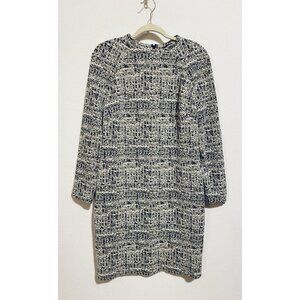 Donna Karan Black and White Long Sleeve Dress